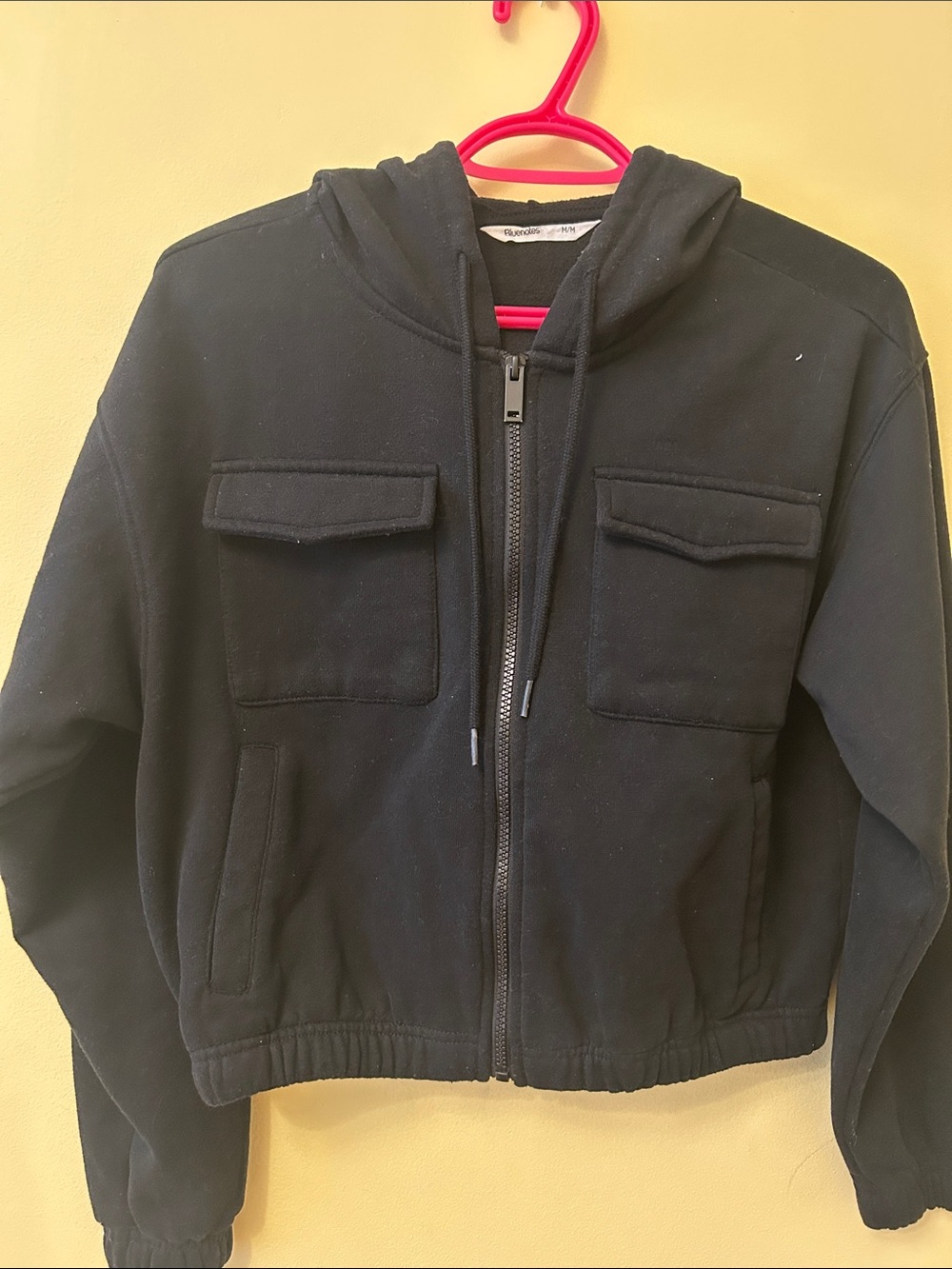 Bluenotes Black Hooded Zip Sweatshirt